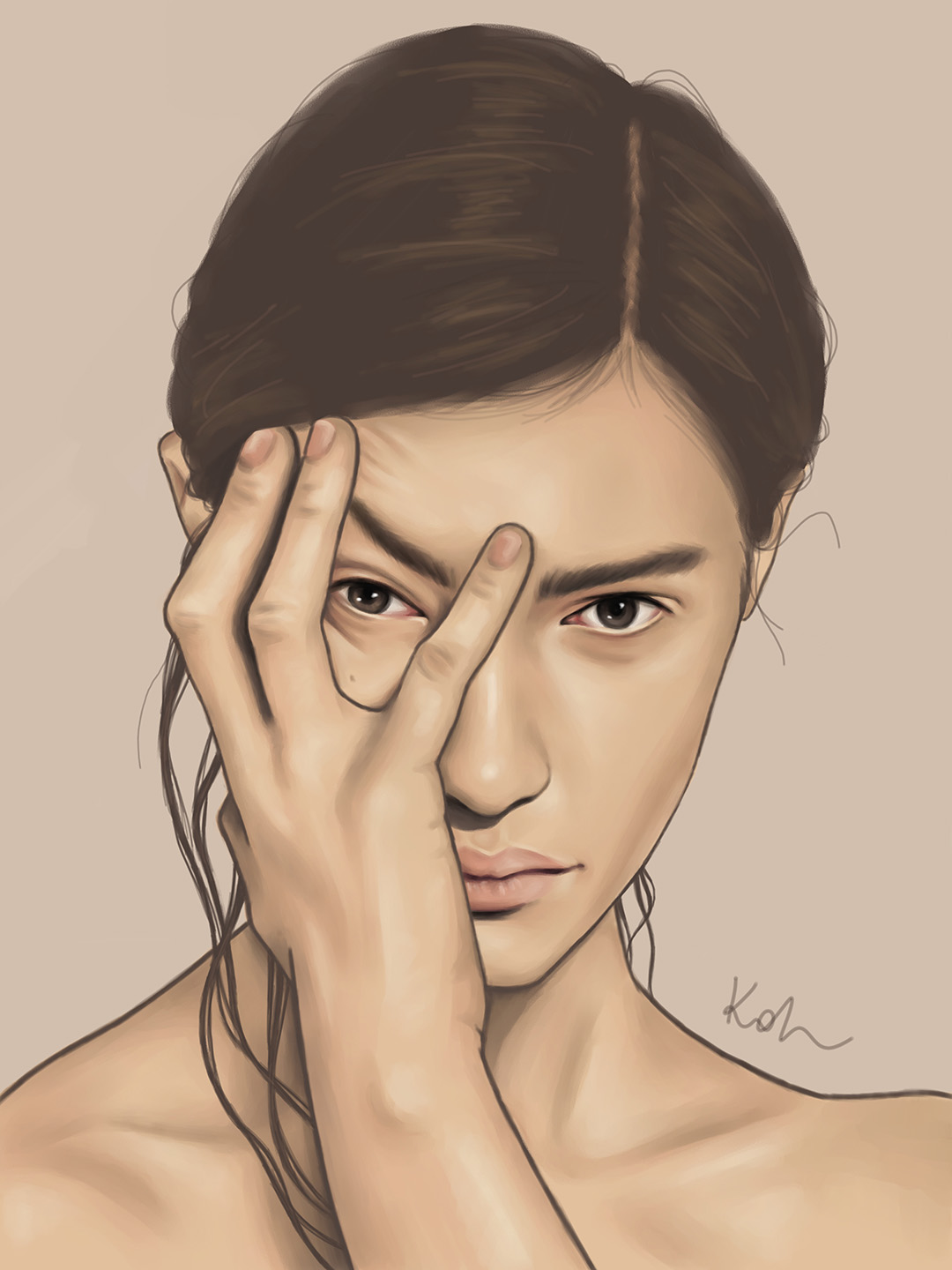 Portret ilustrowany 1